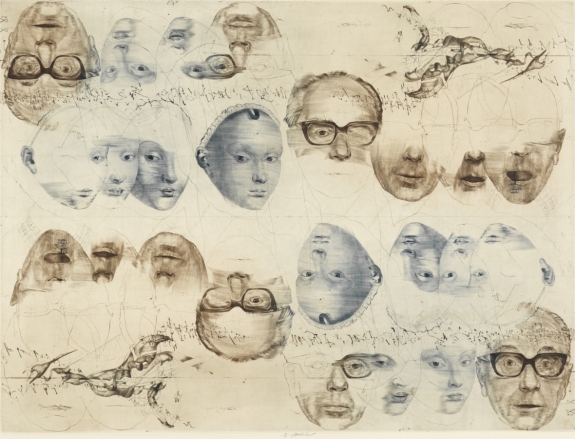 Girl and Man with Spectacles B