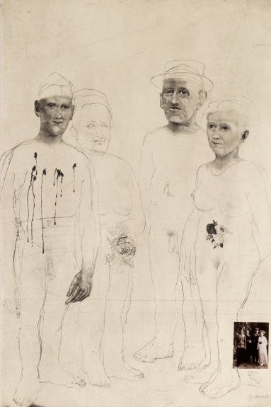 Soldier, Girl, and Parents