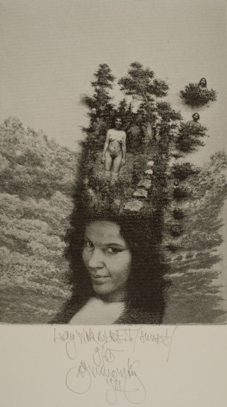 Lady with a Hat IV / Sunset