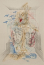 Untitled (Clouds, Birds, Faces)