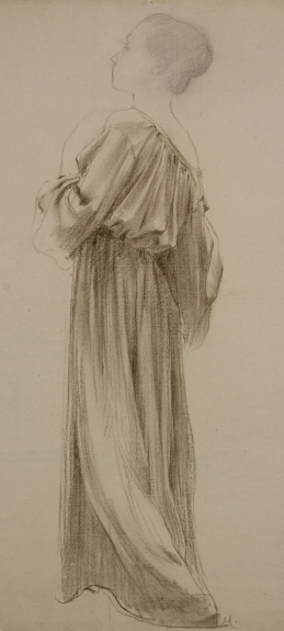 Girl in Long Dress / Study for Painting Sunrise